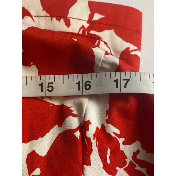 Eden Court Women's Red White Full Zip Drawstring Jacket Size Medium - Picture 6 of 7